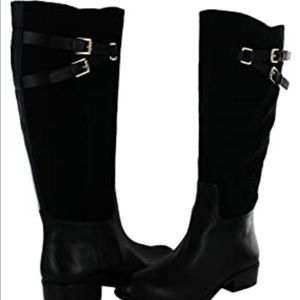 Ralph Lauren Maren Boot-Black Suede Burnished Calf